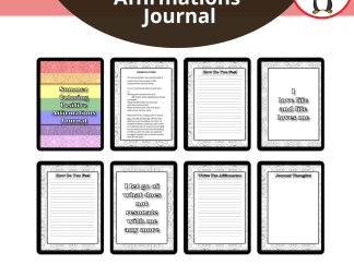 Summer Affirmation Coloring Journal Positive Quotes