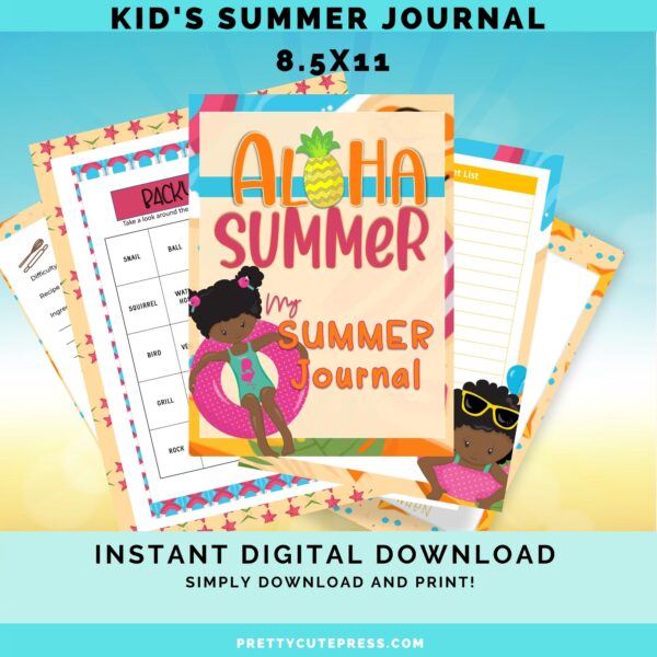 Kids Aloha Summer Journal