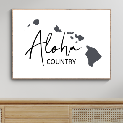 Aloha Country with Hawaiian Islands