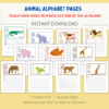 26 Animals Alphabet Printable Letters Worksheets