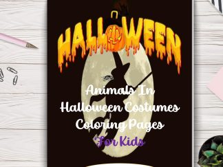 Halloween-Animals In Halloween Costumes Coloring Pages. PRINTABLE