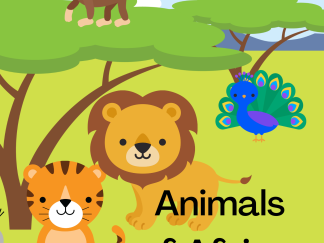 Animals of Africa Colouring Book