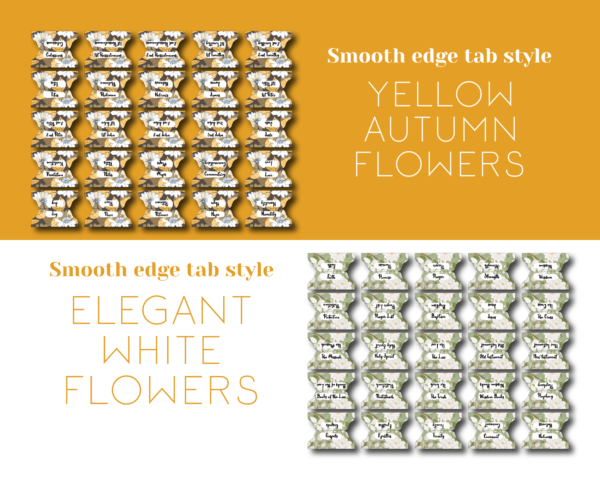 Double-sided Printable Bible Tabs Floral Bundle! - Image 6