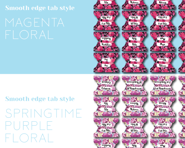 Double-sided Printable Bible Tabs Floral Bundle! - Image 3