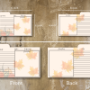 Autumn Recipe Cards - Printable Recipe Cards, Fall Themed 4x6 inches, Top Tab - Image 2