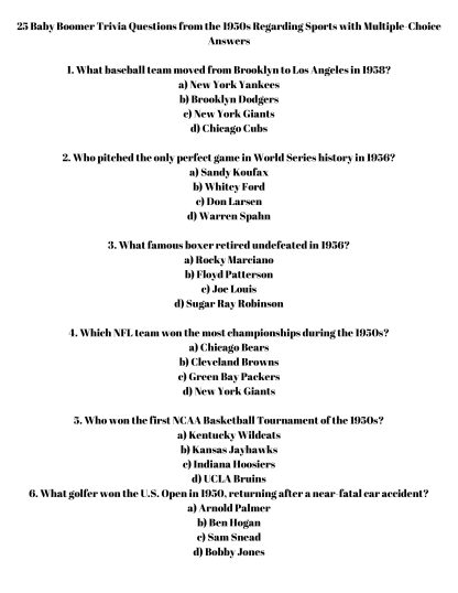 Boomer Trivia: Music, Movies, TV, & Sports - Image 5