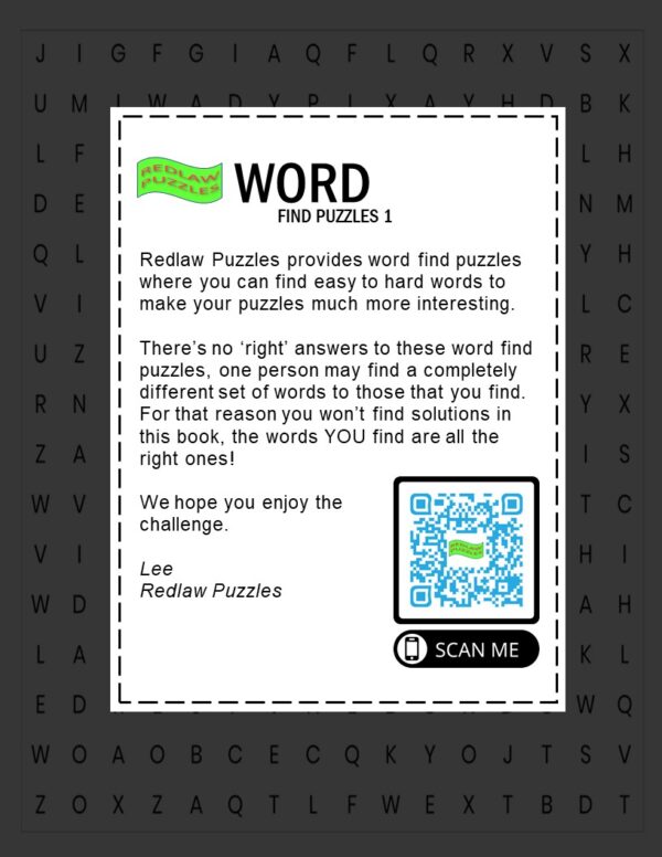Word Find Back Cover