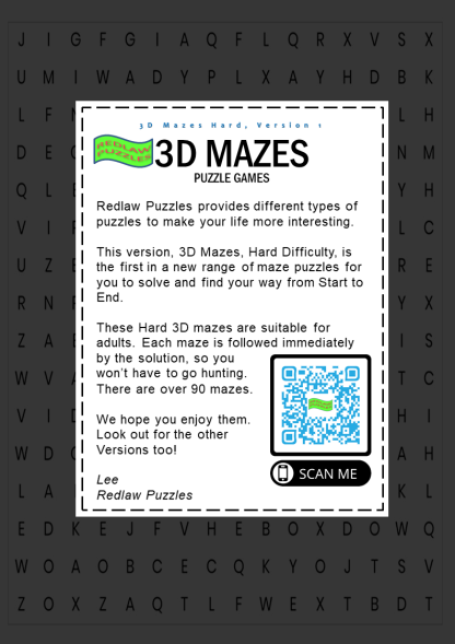 Downloadable Printable '3D' Maze Puzzle Book [Hard] for Adults & Children: 90+ mazes - Image 6