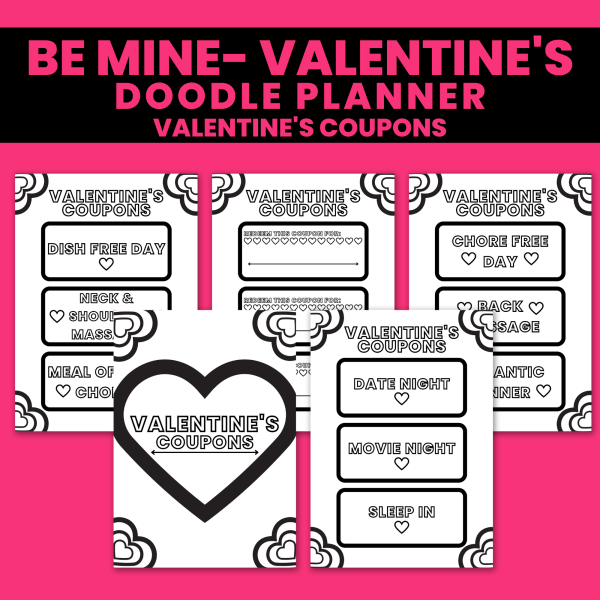 Be Mine Valentine's Doodle Planner