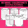 Be Mine Valentine's Doodle Planner