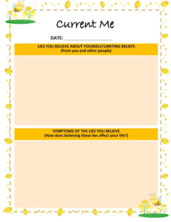 Bee Positive Planner, Undated Monthly Pages, My Day & Week, PRINTABLE - Image 4