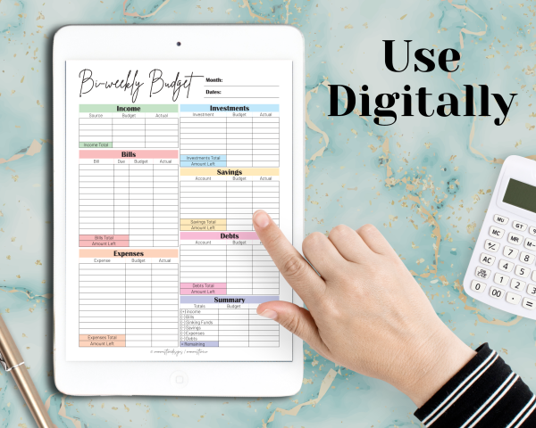 Bi Weekly Budget Printable Planner | Bi Weekly Budget Planner - Image 2