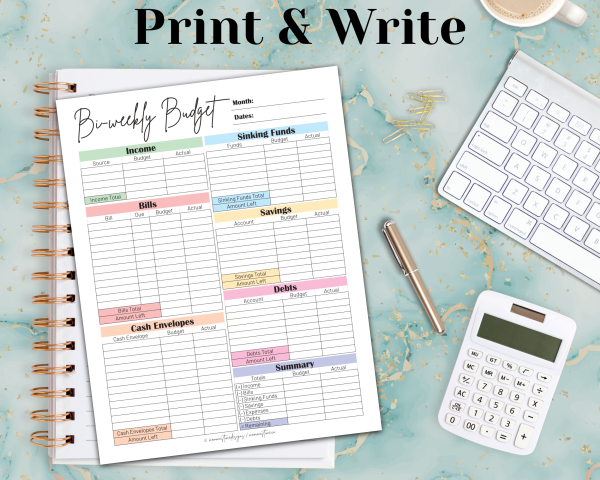 Bi Weekly Budget Printable Planner | Bi Weekly Budget Planner - Image 5