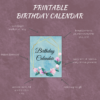 Perpetual Printable Birthday Calendar - Flower vibes - Image 2