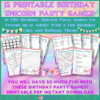 12 Printable Birthday Unicorn Party Games