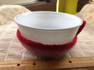 Wool Felted Bowl Buddy Hotmat