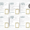 Father's Day Questionnaire Bundle, Father's Day Printable Gift, All About Dad, Daddy, Papa, Pop, Grandpa, and Paw paw - Image 4