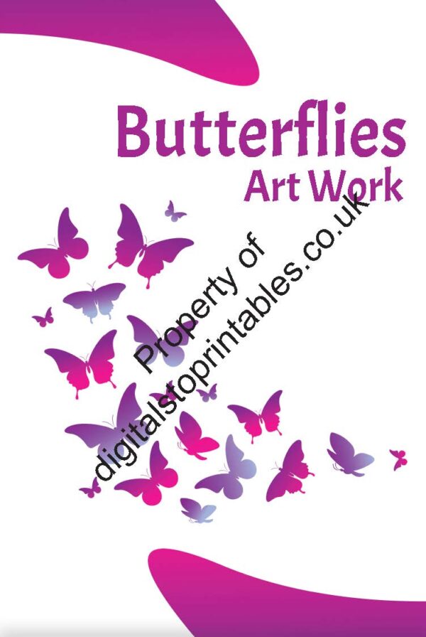 Butterflies Coloring Pages in reprintable pdf format