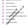 Butterflies Coloring Pages in reprintable pdf format - Image 4