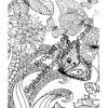 Butterflies Coloring Pages in reprintable pdf format - Image 6