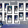 Gothic Fantasy Blue Oracle Card Template, Affirmations, Oracle, Lunchbox Notes Card Template, 12 Cards, PDF, PNG - Image 2