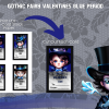 PRINTABLE Valentine's Day Cards - Valentines Gothic Fairy Blue Period - 2.5 x 3.5 | All Boy Characters - PDF US Letter - 12 Cards - Image 3