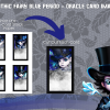 Gothic Fantasy Blue Oracle Card Template, Affirmations, Oracle, Lunchbox Notes Card Template, 12 Cards, PDF, PNG - Image 5