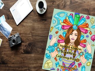 Crystal Queen Women Coloring Pages! PRINTABLES...Digital Download..