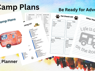 Camp Plans Planner and Adventure Journal