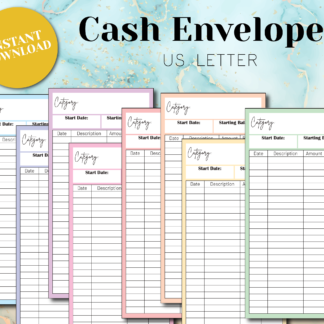 cash envelope printables