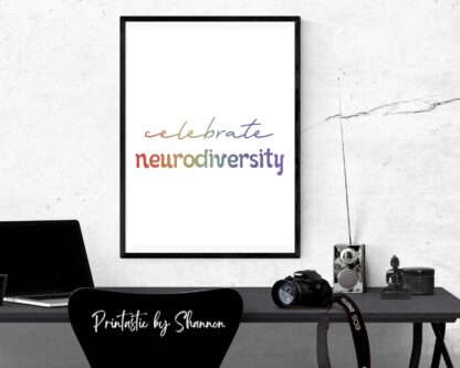 Celebrate Neurodiversity Posters, Digital Prints, for Special Education, Therapists, Home, Clinics - Image 2