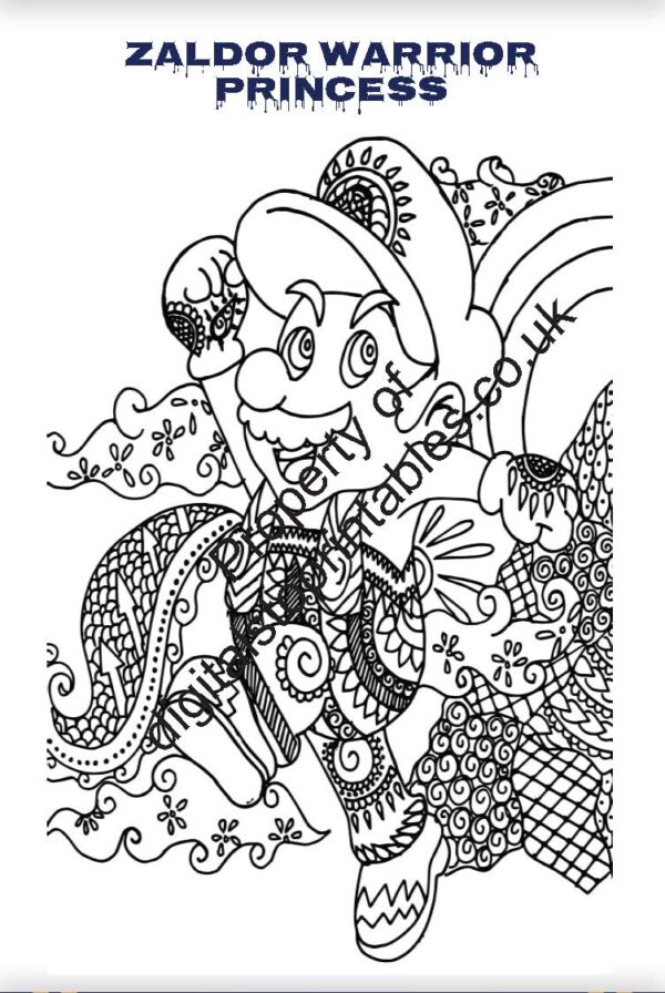 Characters Coloring Pages in reprintable pdf format - Image 6