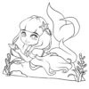 Chibi Mermaids Coloring Pages - Image 5