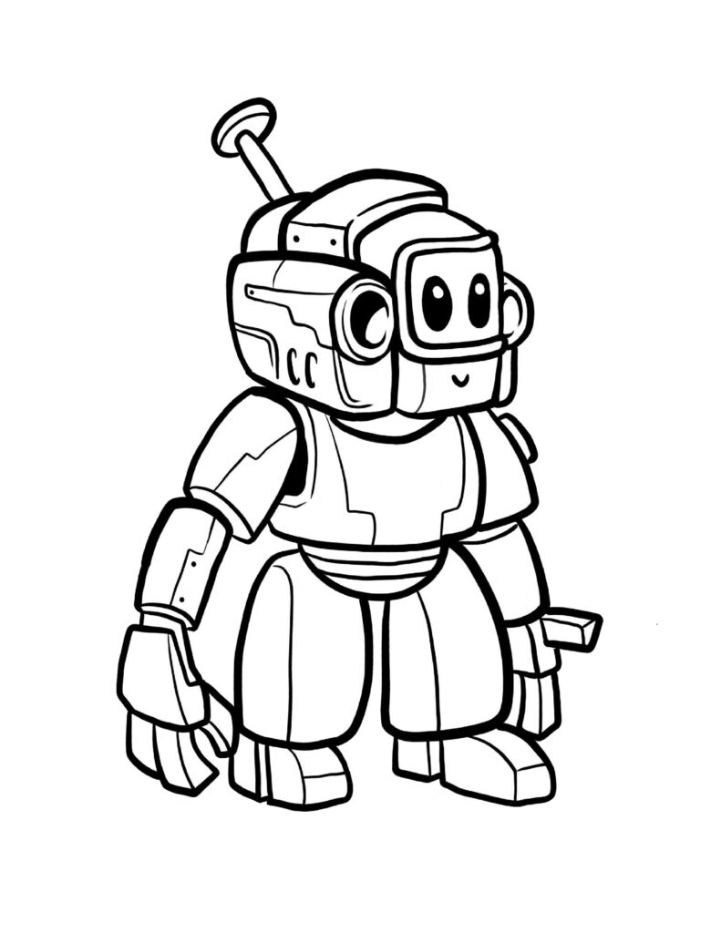 Chibi Robots Coloring Pages – Inspired Fun