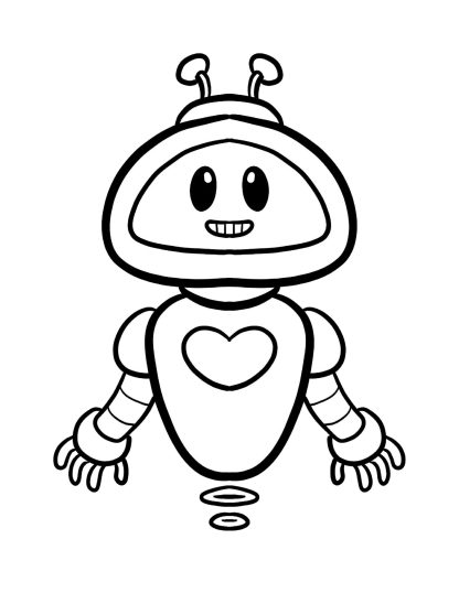 Chibi Robots Coloring Pages - Image 8