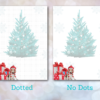 Printable Christmas Dotted Stationery - Christmas Note Paper, Dog Winter Writing Paper, Digital Letter Paper, Digital Download - Image 2