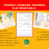 PLR Printable Crohn's Disease Journal and Tracker 180 Pages 6 x 9