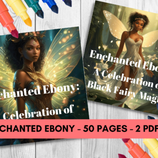 Enchanted Ebony: A Celebration of Black Fairy Magic Coloring Pages/Digital Download!