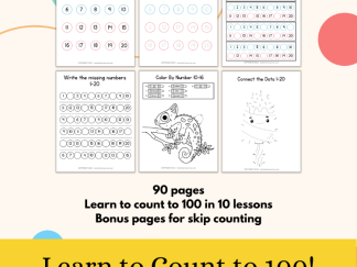 Count to 100 Kindergarten Worksheets