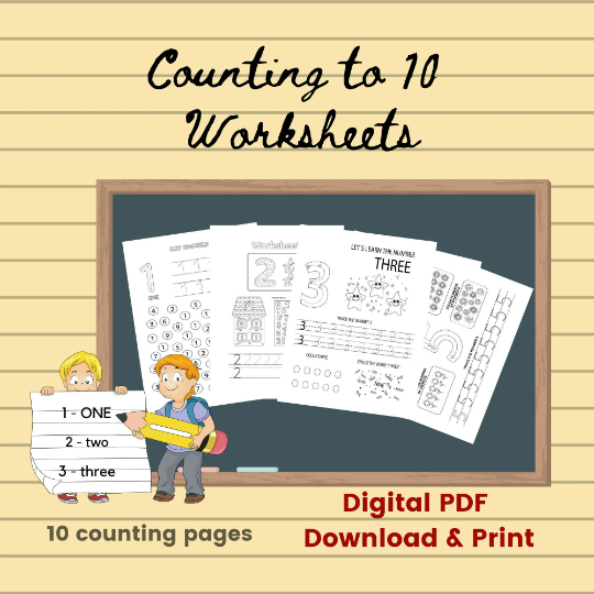 Counting to 10 Worksheets