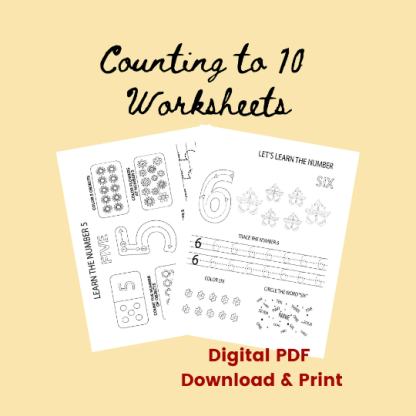 Counting to 10 Worksheets - Image 4