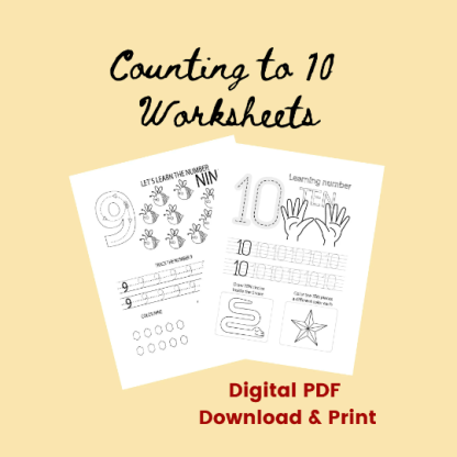 Counting to 10 Worksheets - Image 6