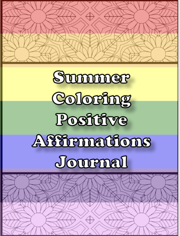 Summer Affirmation Coloring Journal Positive Quotes - Image 2