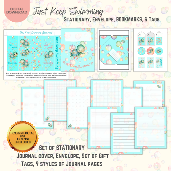 Just Keep Swimming Stationary Set