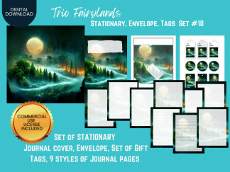 Trio Fairylands Journal Envelope Tags 010