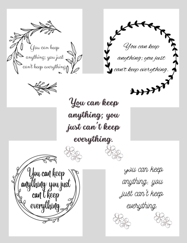 Wall Art - "You Can Keep Everything..."