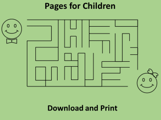 mazes and coloring pages