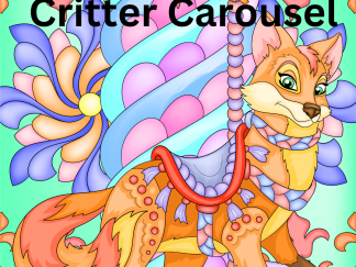 Critter Carousel coloring book