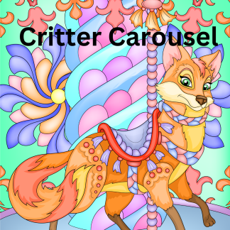 Critter Carousel coloring book