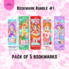 PRINTABLE BOOKMARK Bundle #1 - Set of 5 - Cupid Self-Love Bookmark Bundle #1 - Self-Love Tips - US Letter - Digital Download For Readers
